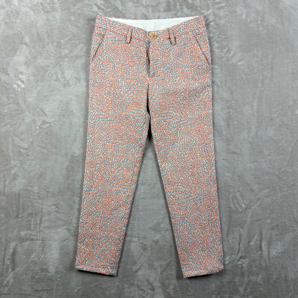Chloe Stora for My Pants Multicolour Geometric Print Slim Trousers Size EU 34 S